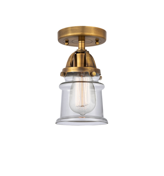Innovations 288-1C-BB-G182S One Light Semi-Flush Mount, Brushed Brass
