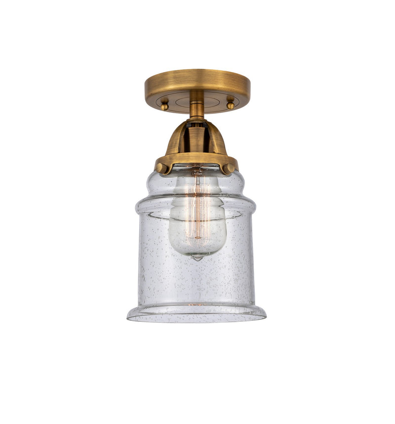 Innovations 288-1C-BB-G184-LED LED Semi-Flush Mount, Brushed Brass