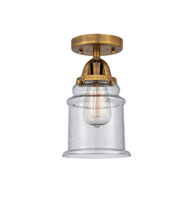 Innovations 288-1C-BB-G184-LED LED Semi-Flush Mount, Brushed Brass