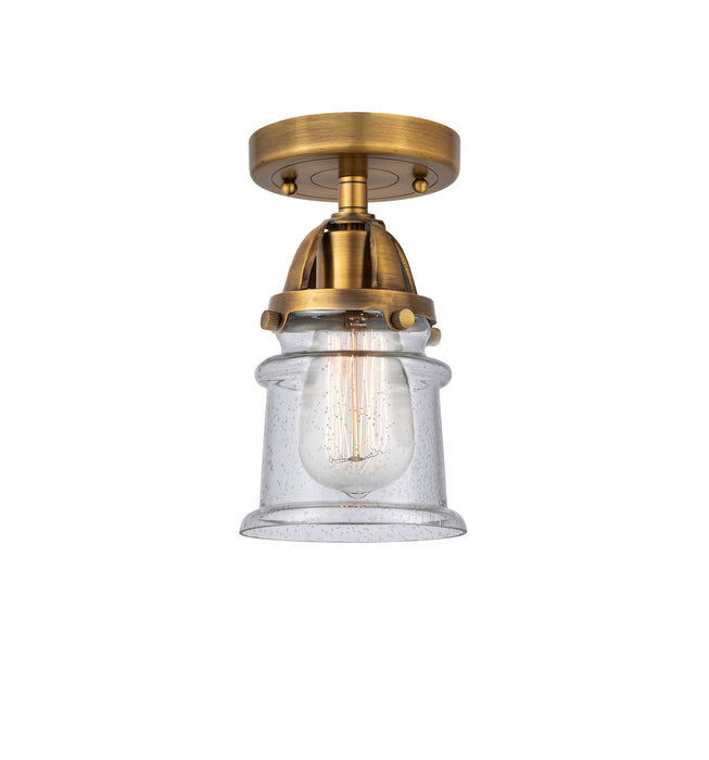 Innovations 288-1C-BB-G184S One Light Semi-Flush Mount, Brushed Brass