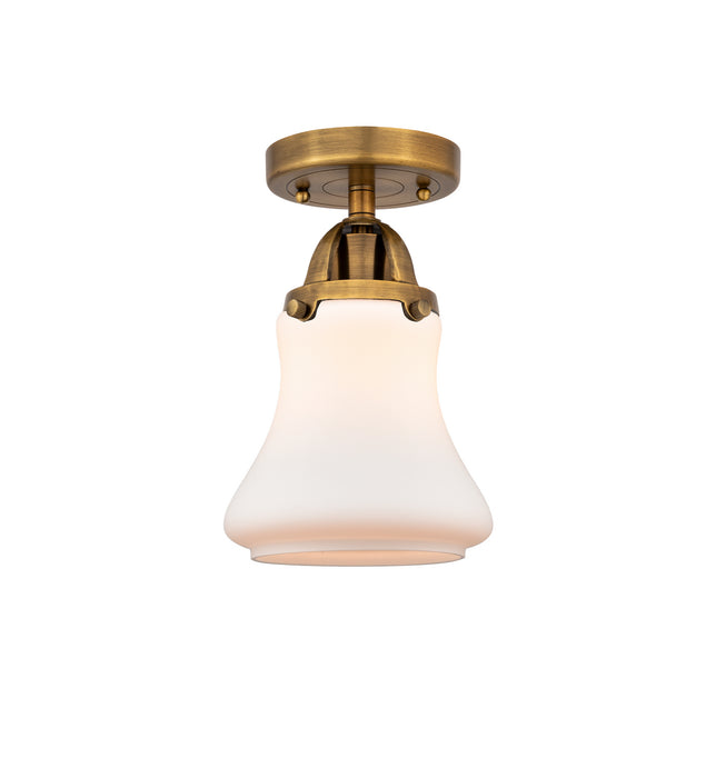 Innovations 288-1C-BB-G191 One Light Semi-Flush Mount, Brushed Brass