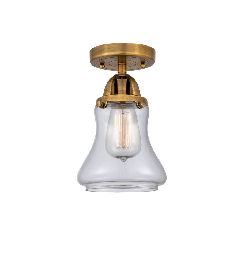 Innovations 288-1C-BB-G192 One Light Semi-Flush Mount, Brushed Brass