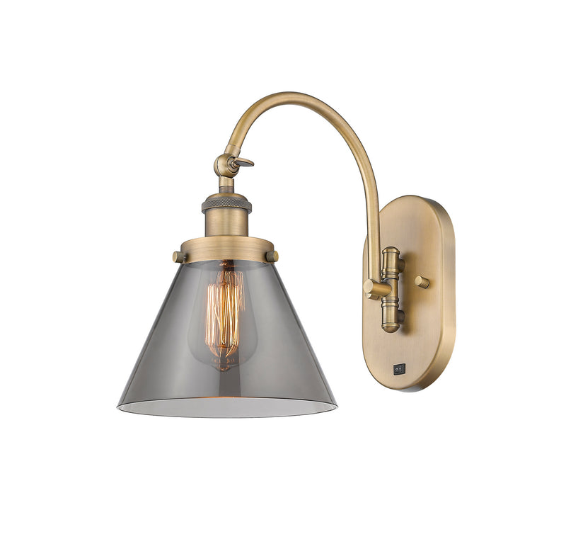 Innovations 918-1W-BB-G43 One Light Wall Sconce, Brushed Brass