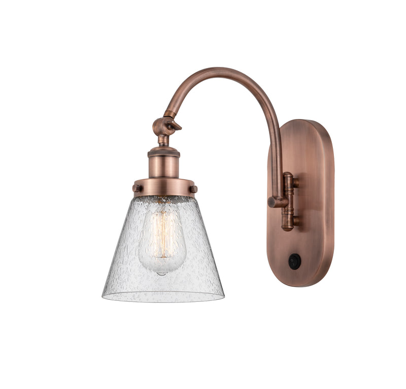 Innovations 918-1W-AC-G64-LED LED Wall Sconce, Antique Copper