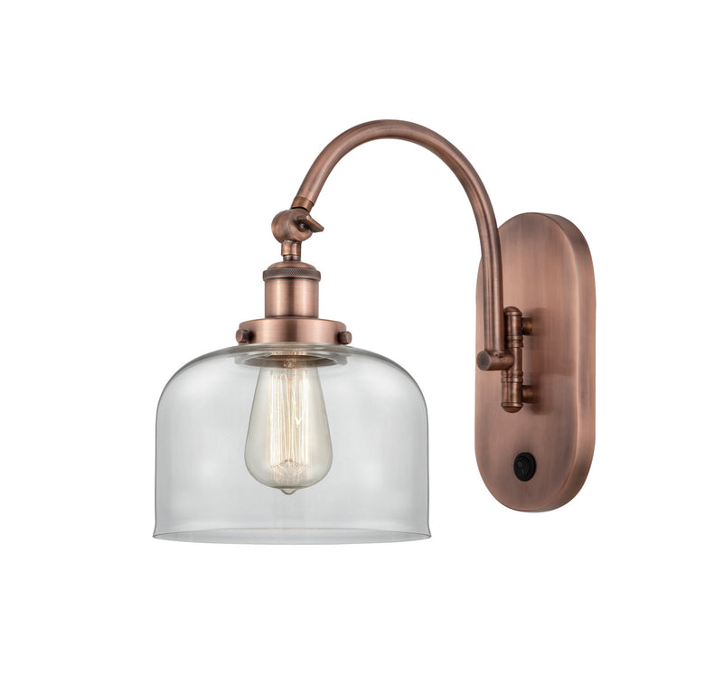 Innovations 918-1W-AC-G72 One Light Wall Sconce, Antique Copper
