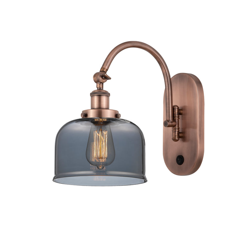 Innovations 918-1W-AC-G73 One Light Wall Sconce, Antique Copper