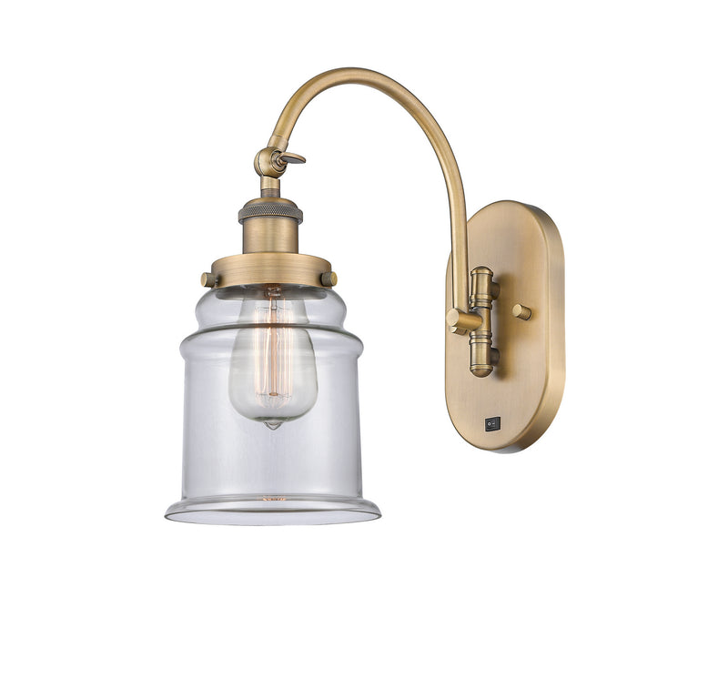 Innovations 918-1W-BB-G182 One Light Wall Sconce, Brushed Brass