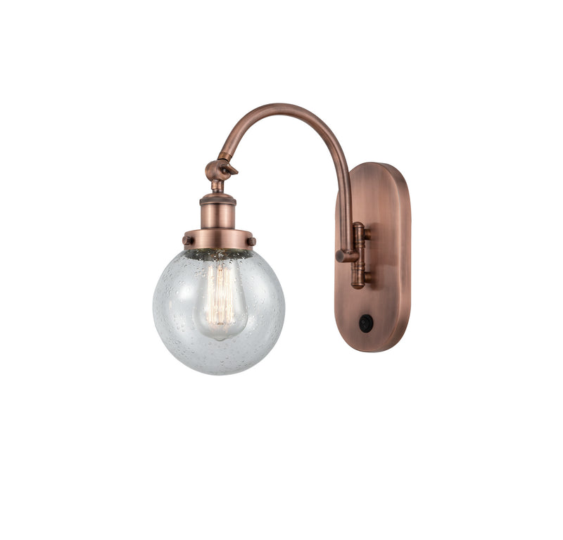 Innovations 918-1W-AC-G204-6-LED LED Wall Sconce, Antique Copper