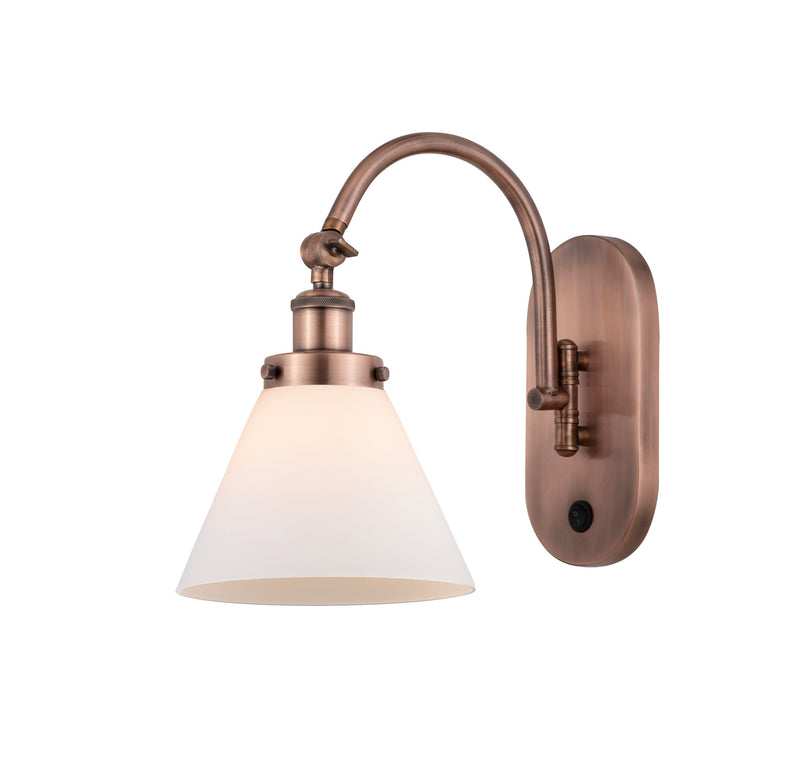 Innovations 918-1W-AC-G41 One Light Wall Sconce, Antique Copper