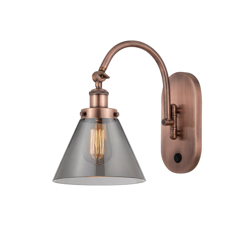Innovations 918-1W-AC-G43-LED LED Wall Sconce, Antique Copper