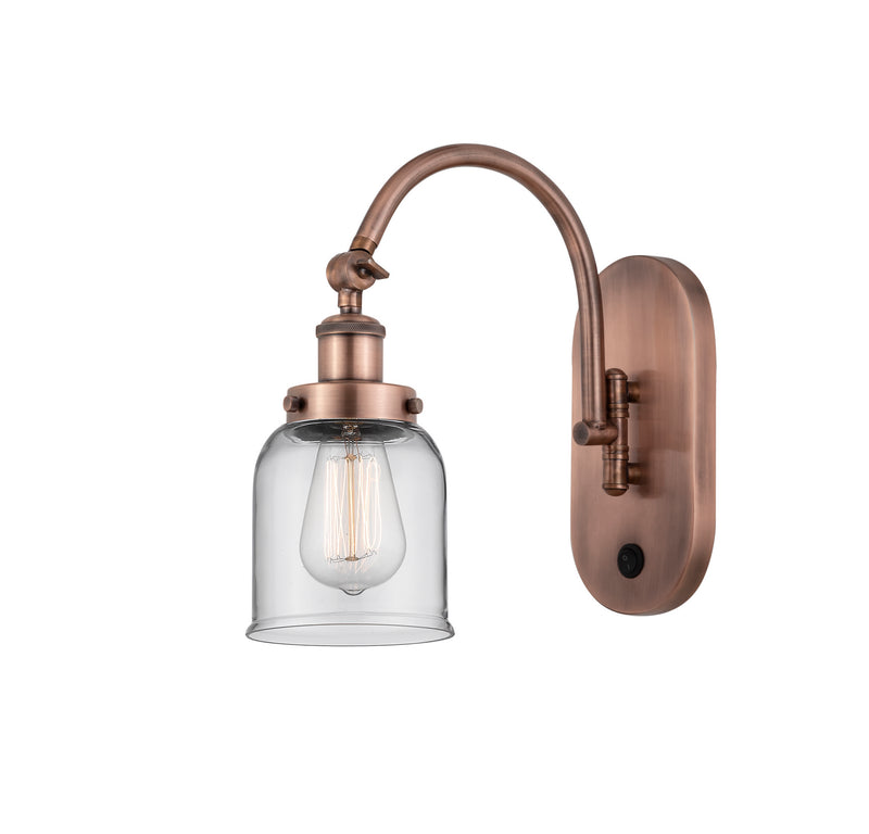 Innovations 918-1W-AC-G52 One Light Wall Sconce, Antique Copper