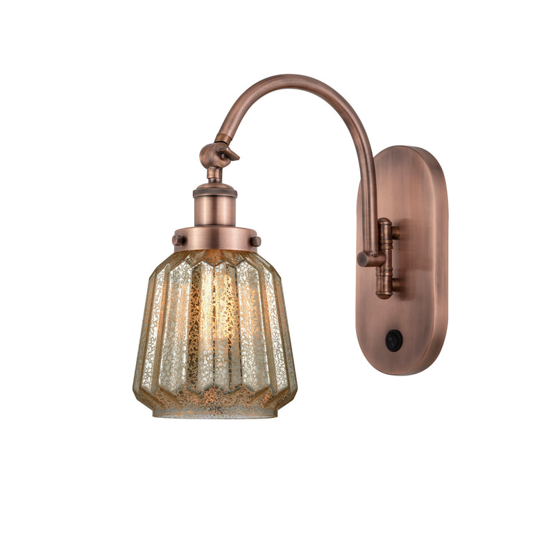 Innovations 918-1W-AC-G146-LED LED Wall Sconce, Antique Copper