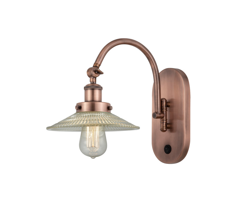 Innovations 918-1W-AC-G2 One Light Wall Sconce, Antique Copper