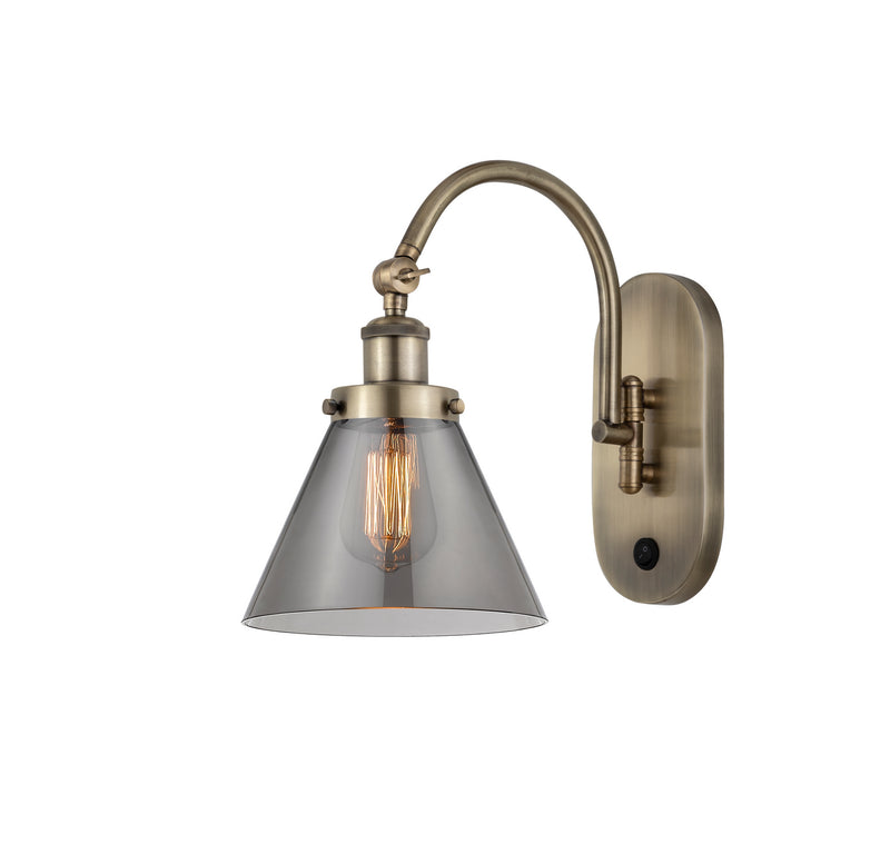 Innovations 918-1W-AB-G43 One Light Wall Sconce, Antique Brass