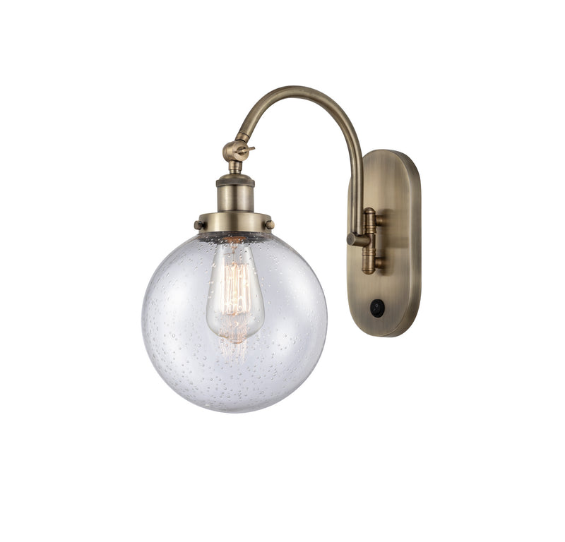 Innovations 918-1W-AB-G204-8-LED LED Wall Sconce, Antique Brass