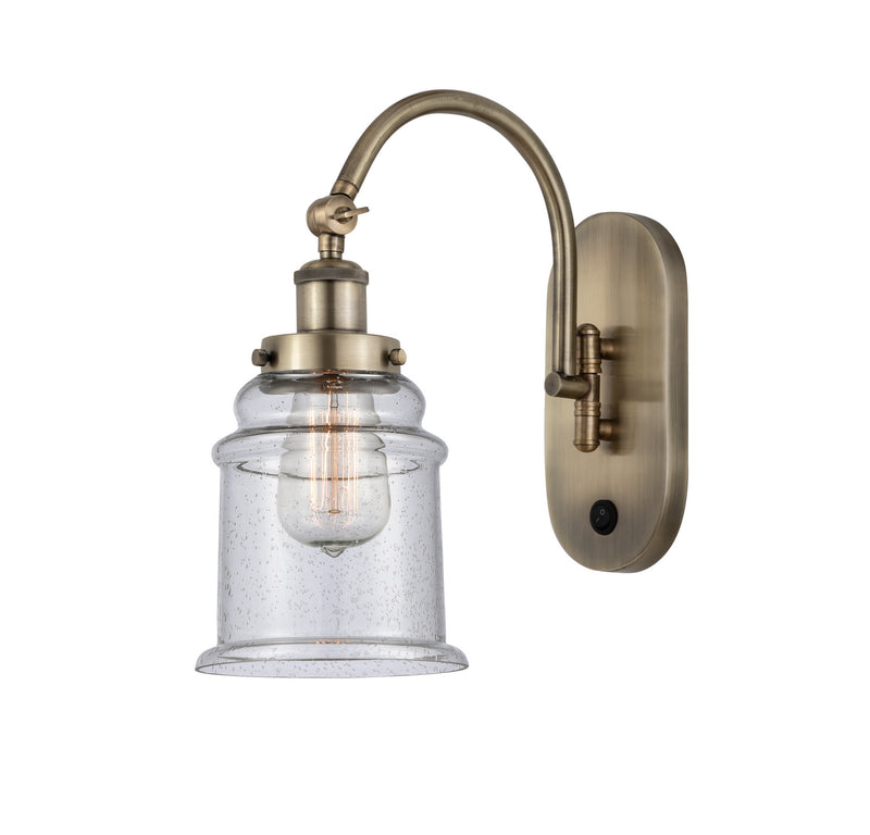 Innovations 918-1W-AB-G184 One Light Wall Sconce, Antique Brass