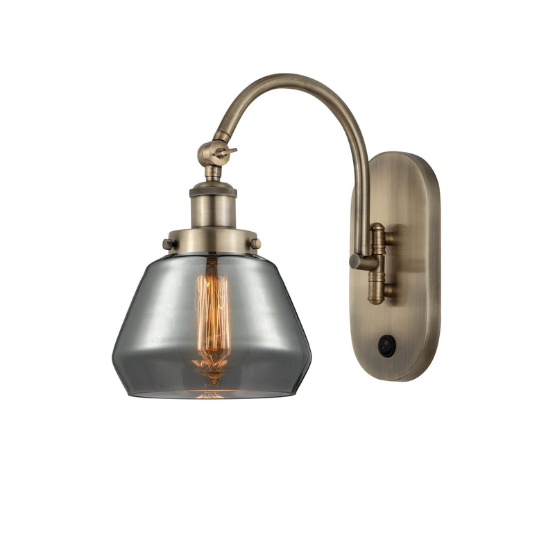 Innovations 918-1W-AB-G173 One Light Wall Sconce, Antique Brass