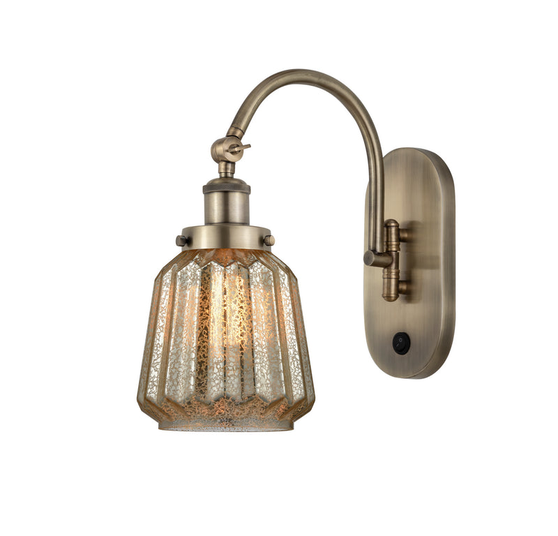 Innovations 918-1W-AB-G146 One Light Wall Sconce, Antique Brass