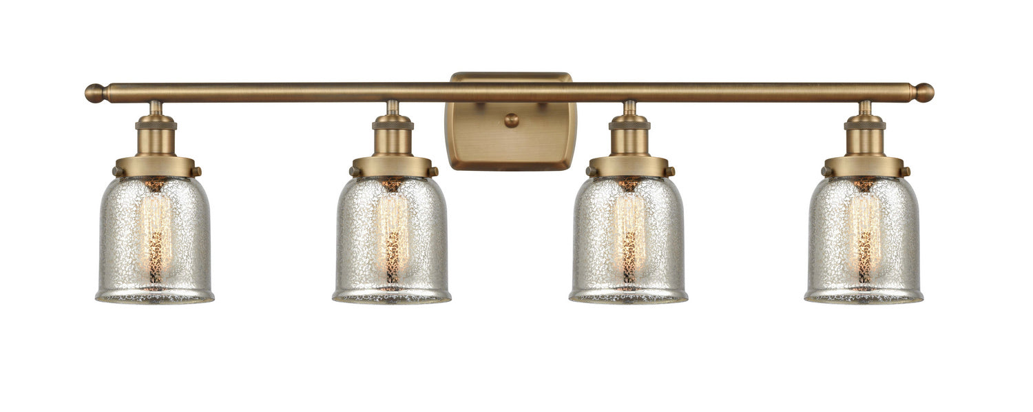 Innovations 916-4W-BB-G58 Four Light Bath Vanity, Brushed Brass