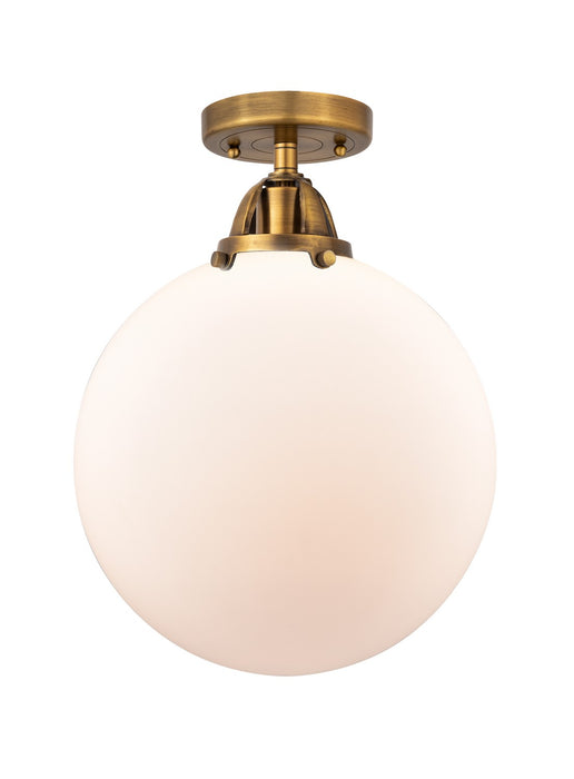 Innovations 288-1C-BB-G201-12-LED LED Semi-Flush Mount, Brushed Brass