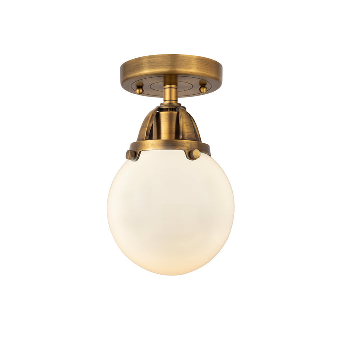 Innovations 288-1C-BB-G201-6 One Light Semi-Flush Mount, Brushed Brass