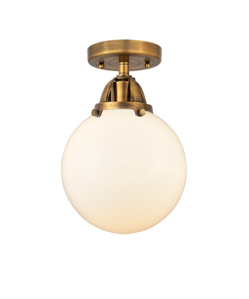 Innovations 288-1C-BB-G201-8-LED LED Semi-Flush Mount, Brushed Brass