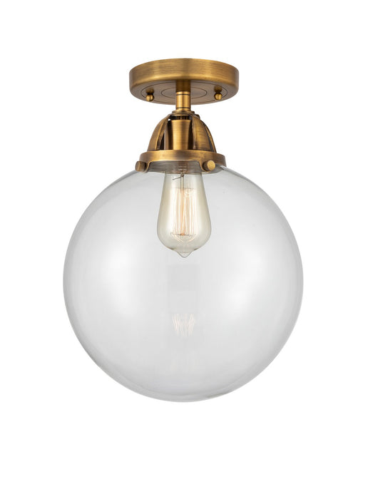 Innovations 288-1C-BB-G202-10-LED LED Semi-Flush Mount, Brushed Brass