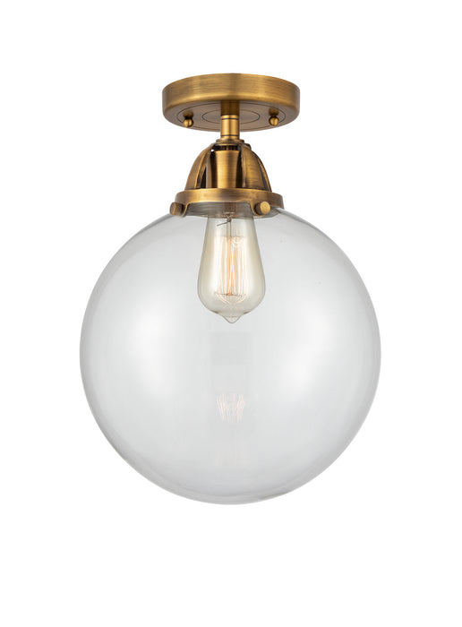 Innovations 288-1C-BB-G202-12 One Light Semi-Flush Mount, Brushed Brass