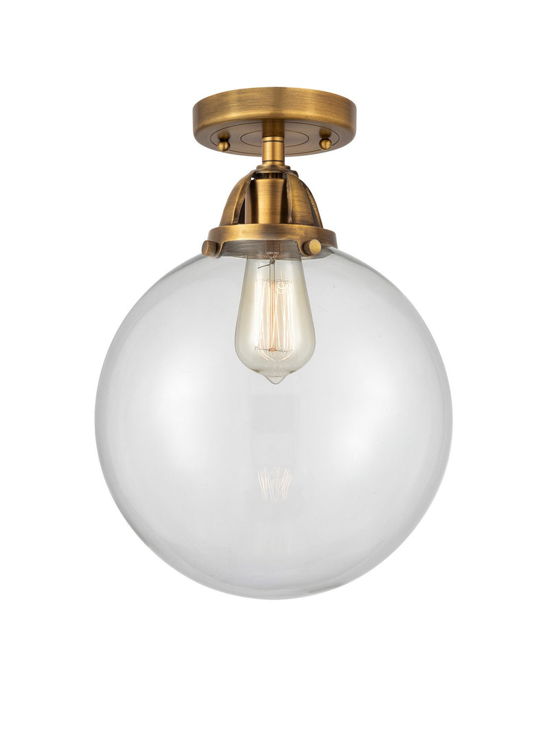 Innovations 288-1C-BB-G202-12-LED LED Semi-Flush Mount, Brushed Brass