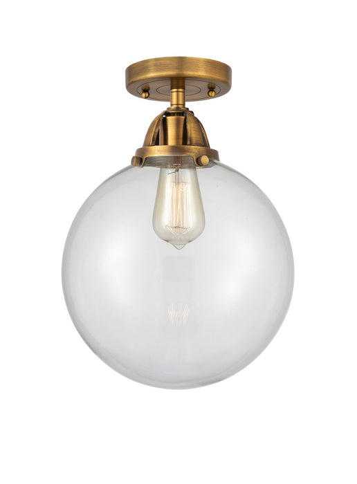 Innovations 288-1C-BB-G202-12-LED LED Semi-Flush Mount, Brushed Brass