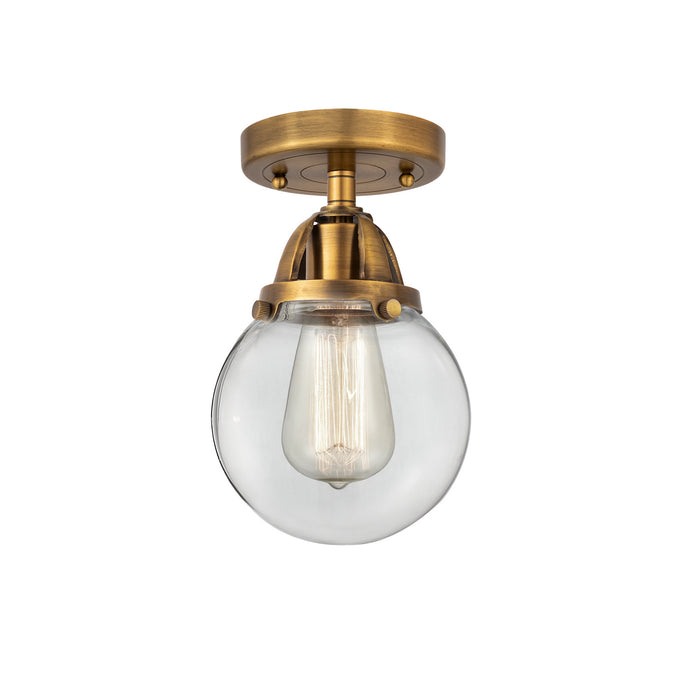 Innovations 288-1C-BB-G202-6 One Light Semi-Flush Mount, Brushed Brass