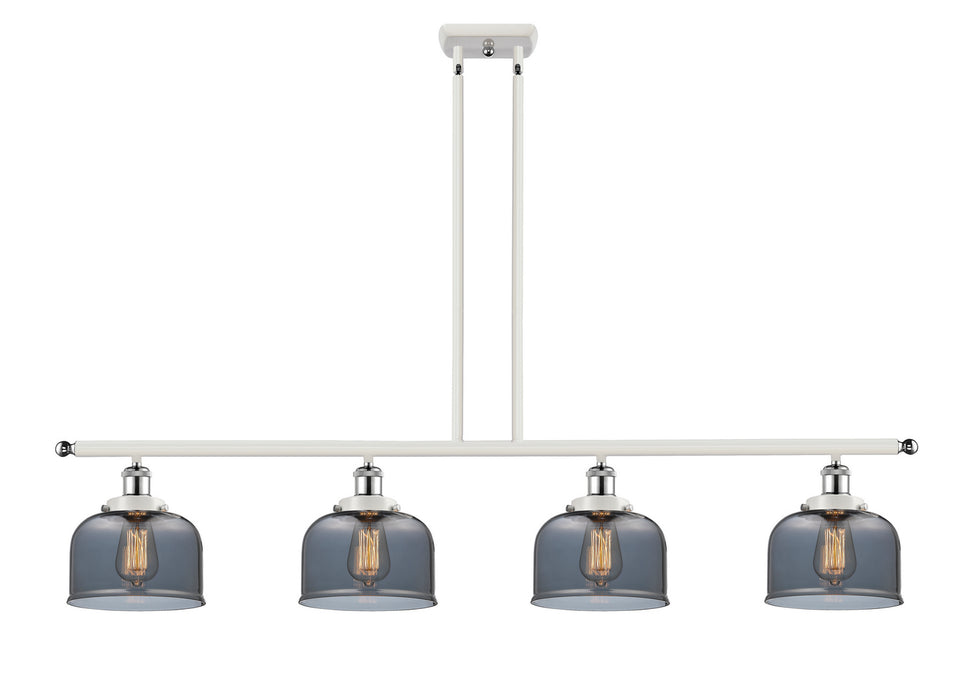 Innovations 916-4I-WPC-G73 Four Light Island Pendant, White Polished Chrome