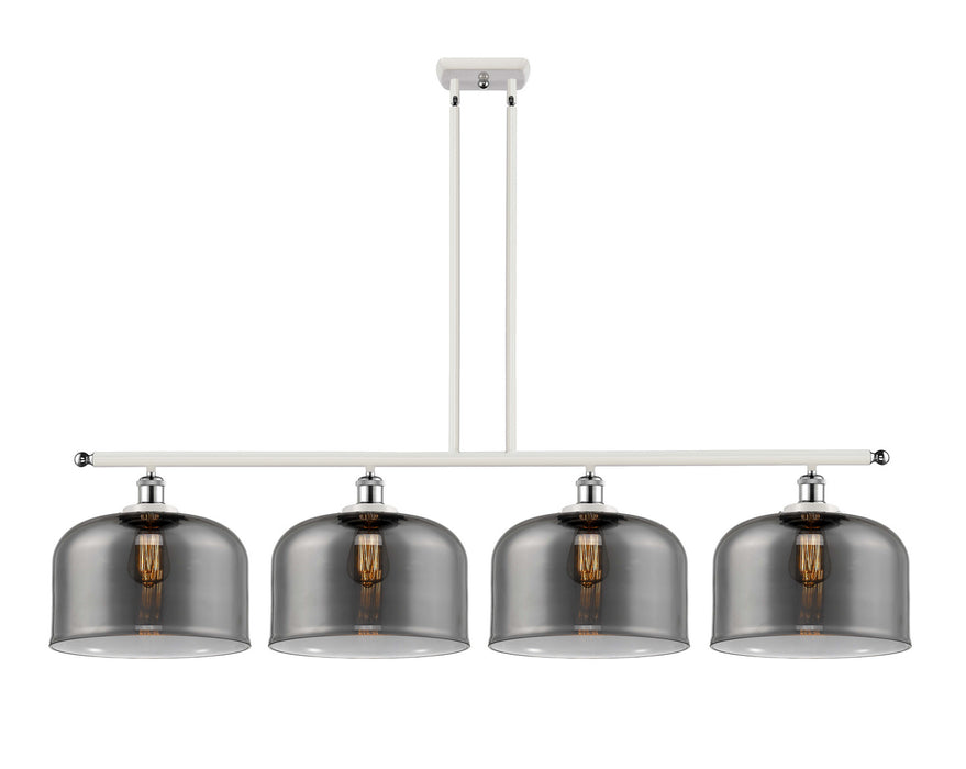 Innovations 916-4I-WPC-G73-L Four Light Island Pendant, White Polished Chrome