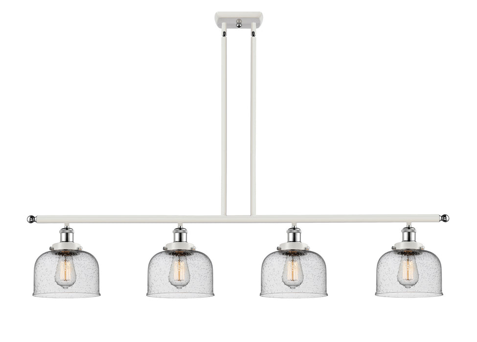 Innovations 916-4I-WPC-G74 Four Light Island Pendant, White Polished Chrome