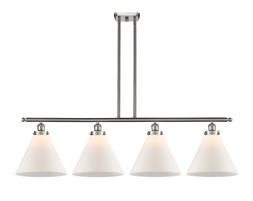 Innovations 916-4I-SN-G41-L Four Light Island Pendant, Brushed Satin Nickel