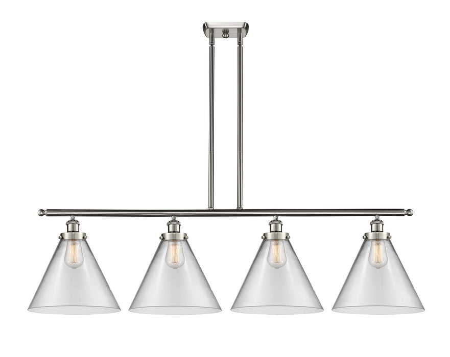 Innovations 916-4I-SN-G42-L Four Light Island Pendant, Brushed Satin Nickel