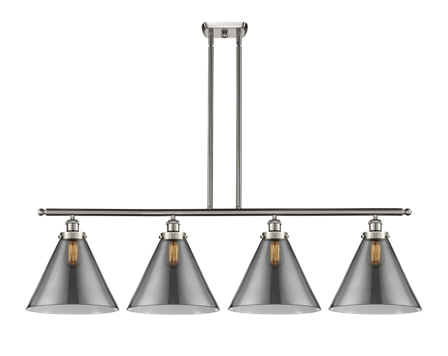 Innovations 916-4I-SN-G43-L Four Light Island Pendant, Brushed Satin Nickel