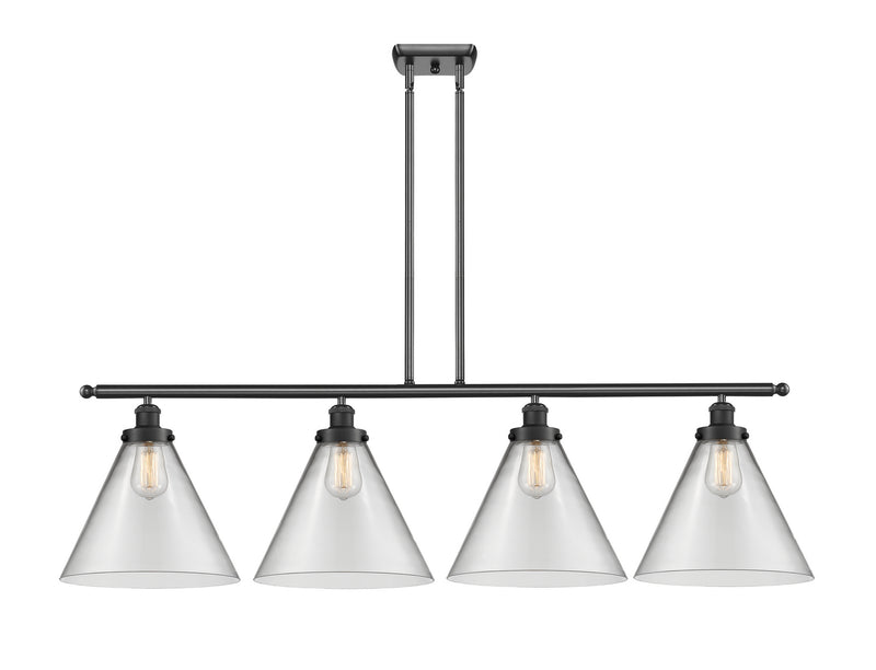 Innovations 916-4I-BK-G42-L-LED LED Island Pendant, Matte Black