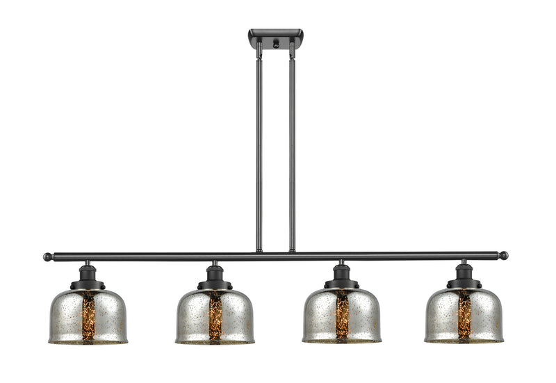 Innovations 916-4I-BK-G78 Four Light Island Pendant, Matte Black