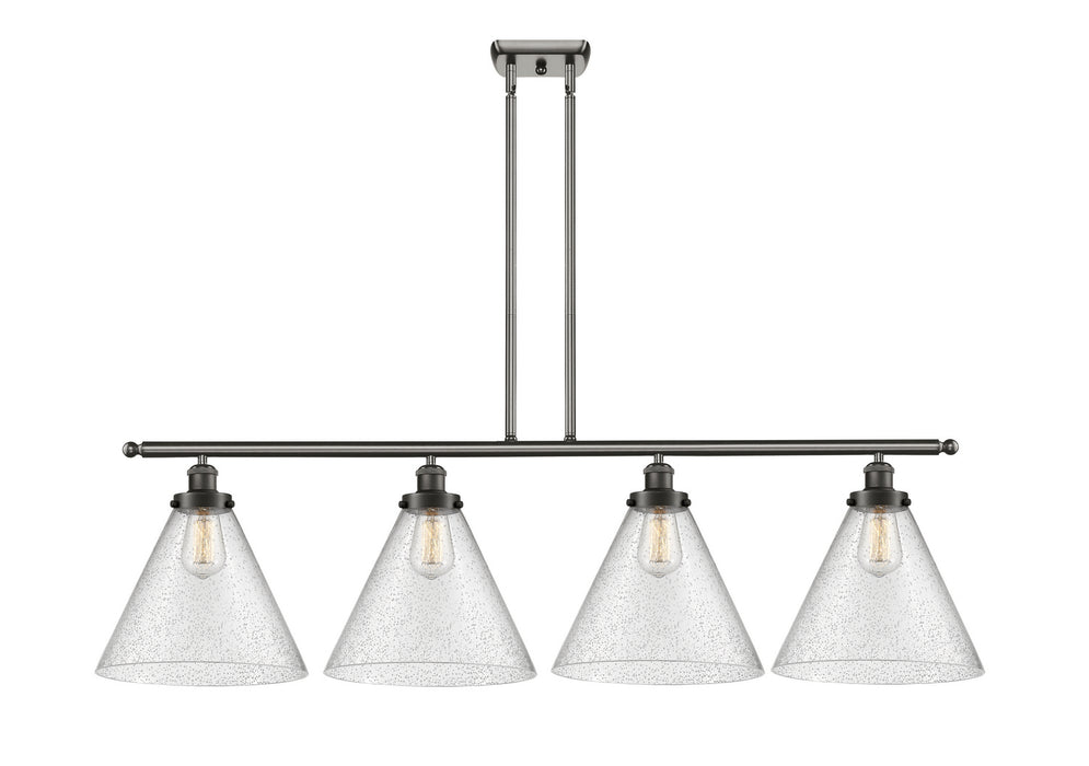 Innovations 916-4I-OB-G44-L Four Light Island Pendant, Oil Rubbed Bronze
