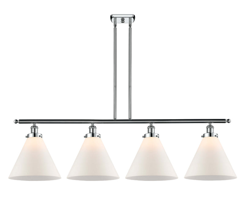 Innovations 916-4I-PC-G41-L Four Light Island Pendant, Polished Chrome