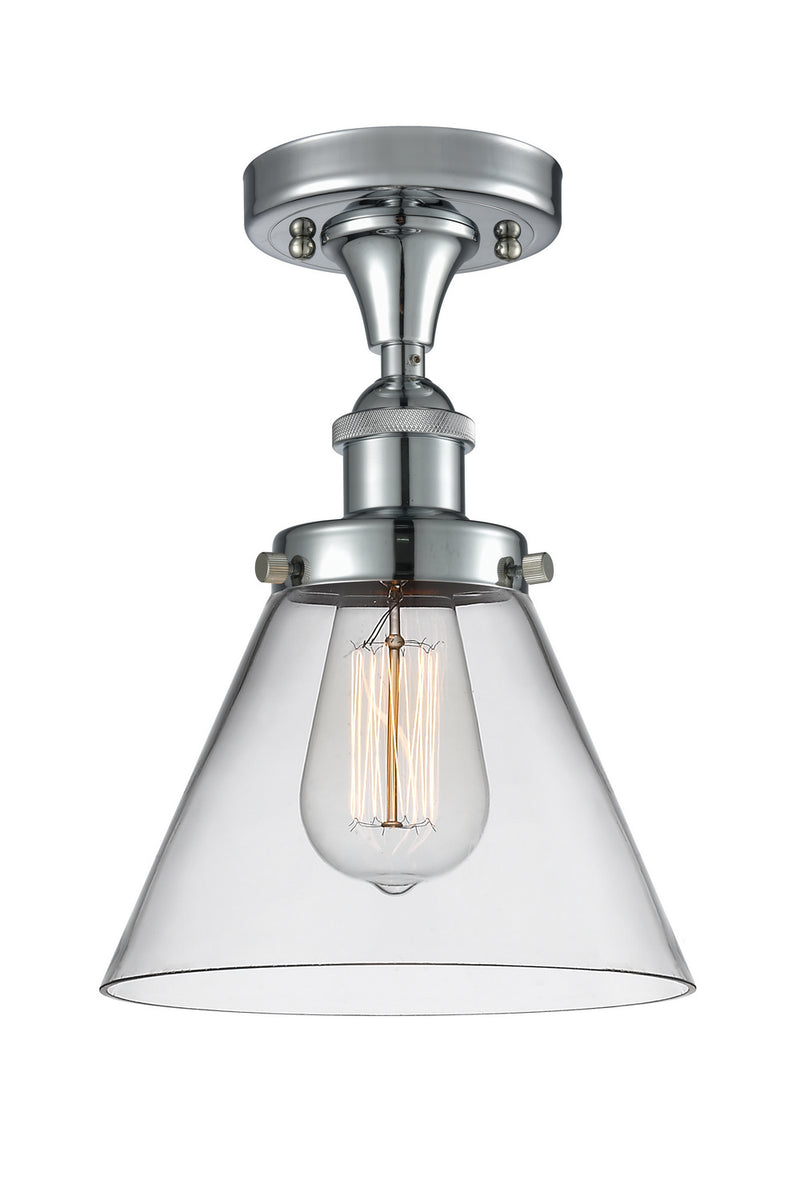 Innovations 916-1C-PC-G42 One Light Semi-Flush Mount, Polished Chrome