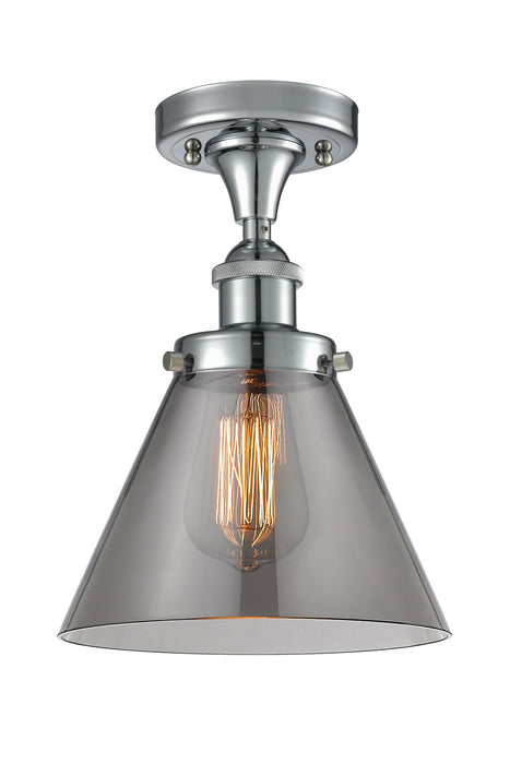 Innovations 916-1C-PC-G43 One Light Semi-Flush Mount, Polished Chrome