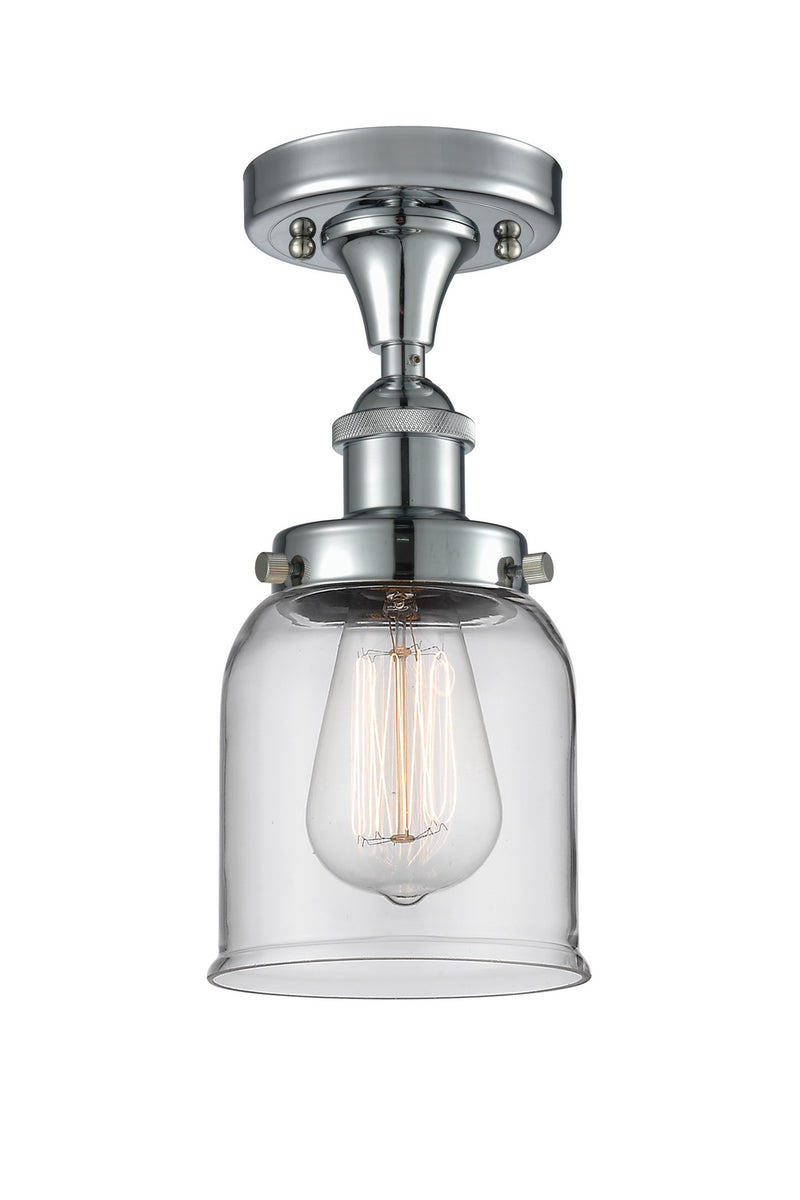Innovations 916-1C-PC-G52 One Light Semi-Flush Mount, Polished Chrome
