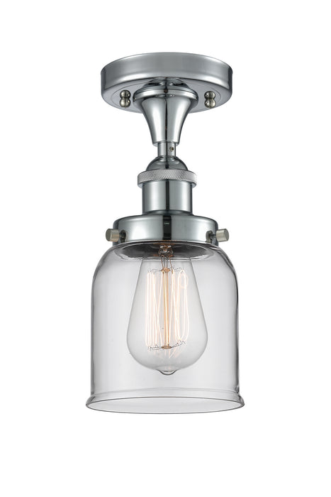 Innovations 916-1C-PC-G52 One Light Semi-Flush Mount, Polished Chrome