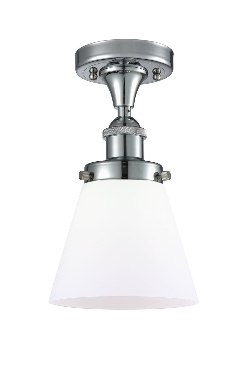 Innovations 916-1C-PC-G61 One Light Semi-Flush Mount, Polished Chrome