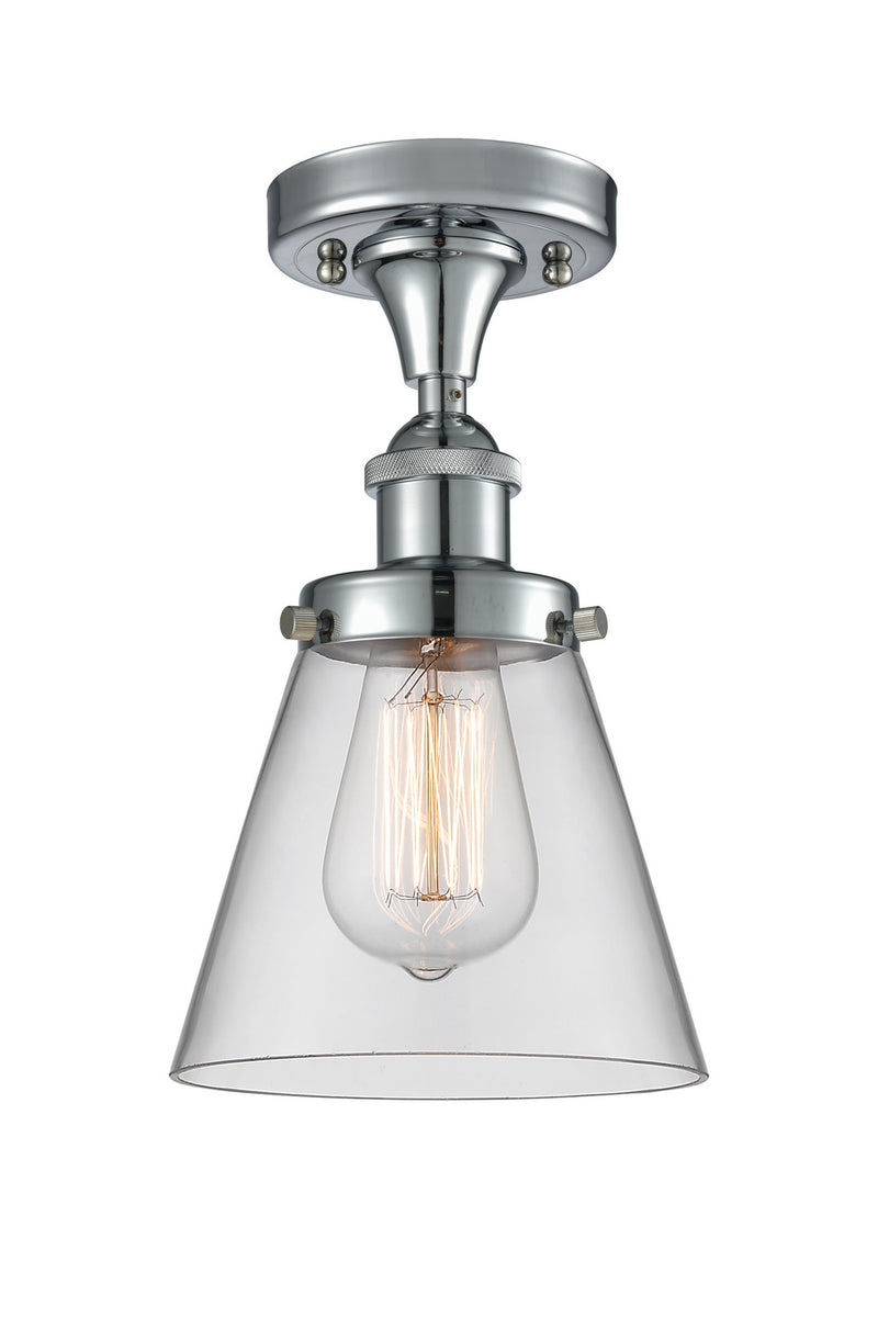 Innovations 916-1C-PC-G62 One Light Semi-Flush Mount, Polished Chrome