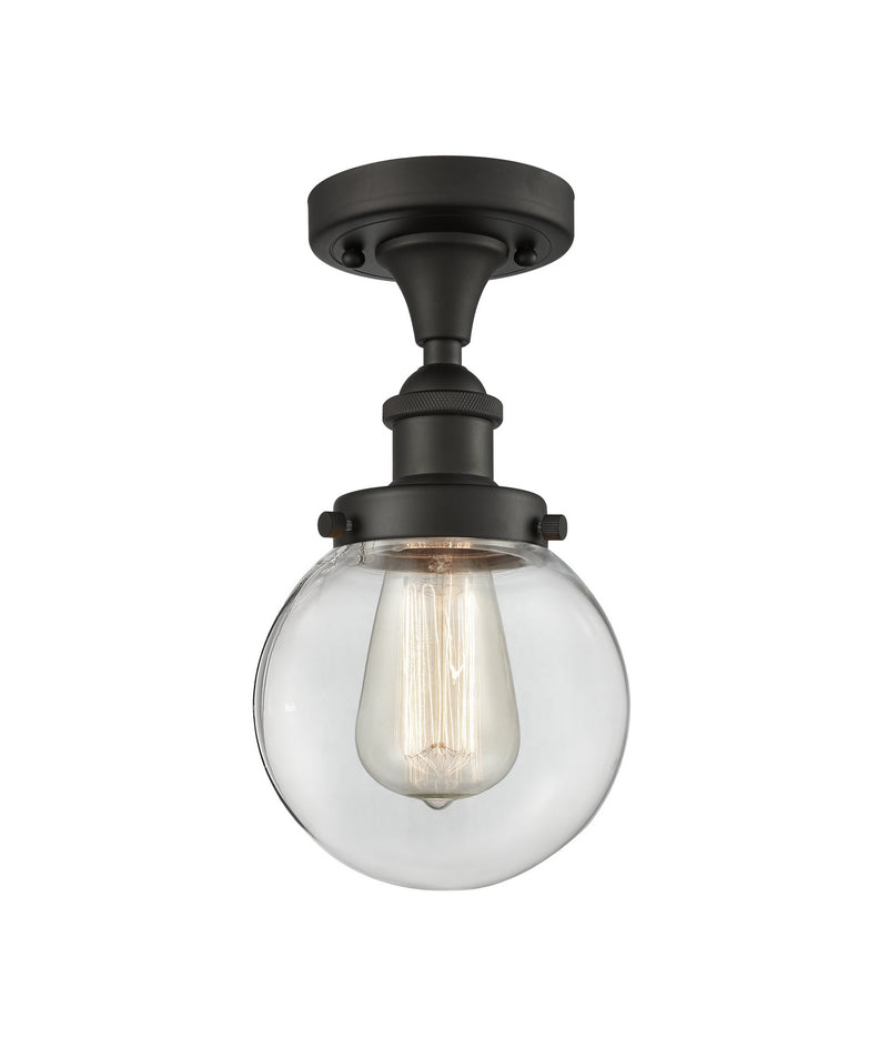 Innovations 916-1C-OB-G202-6-LED LED Semi-Flush Mount, Oil Rubbed Bronze