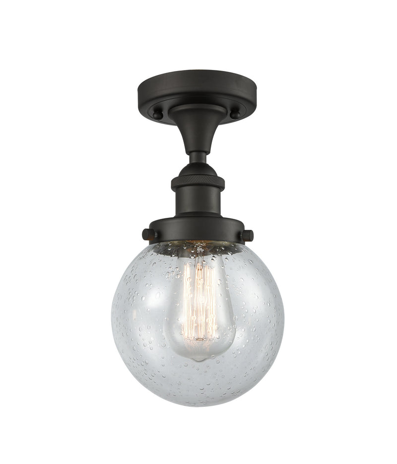 Innovations 916-1C-OB-G204-6-LED LED Semi-Flush Mount, Oil Rubbed Bronze
