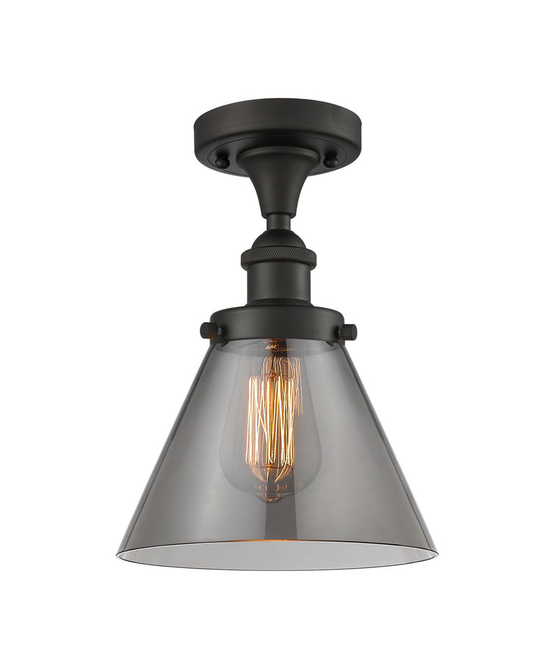 Innovations 916-1C-OB-G43 One Light Semi-Flush Mount, Oil Rubbed Bronze